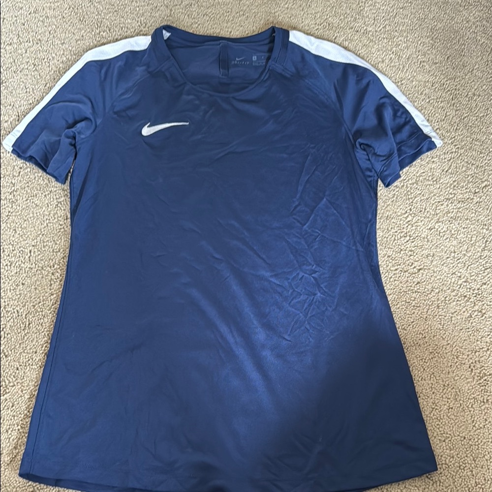 Nike Blue Fitted Athletic top
